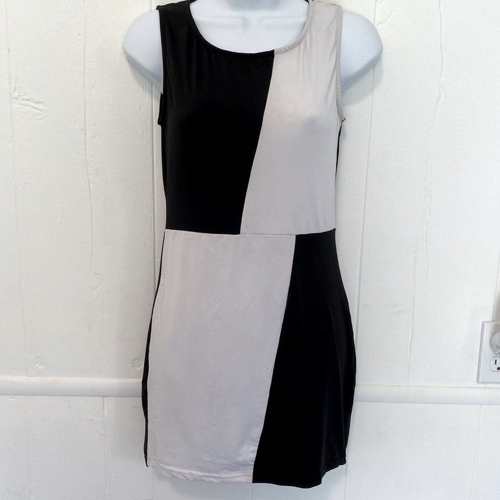 Retro Go Go Dancer color block dress Halloween Costume